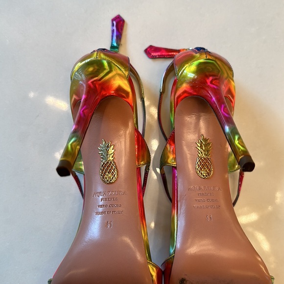 Aquazzura Minute 105 Sandal in Rainbow - Picture 5 of 6